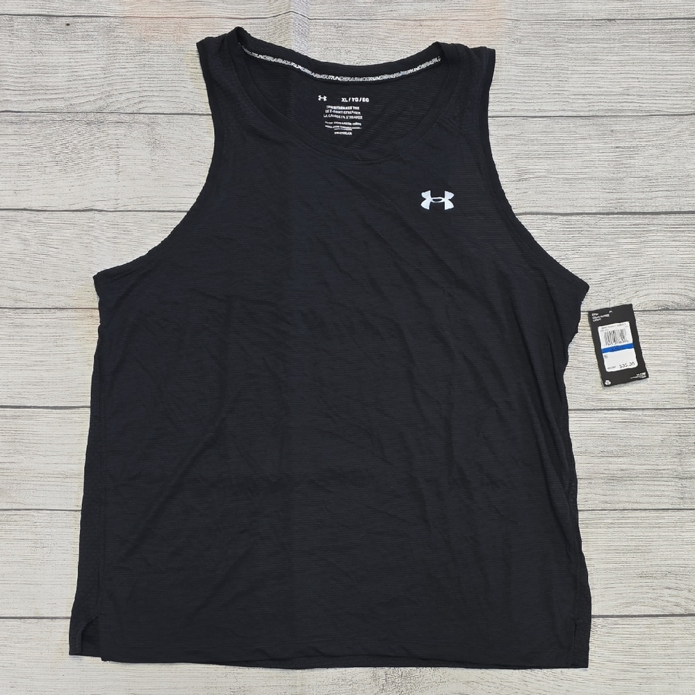NWT Under Armour Woman's Black Tank Top Size XL